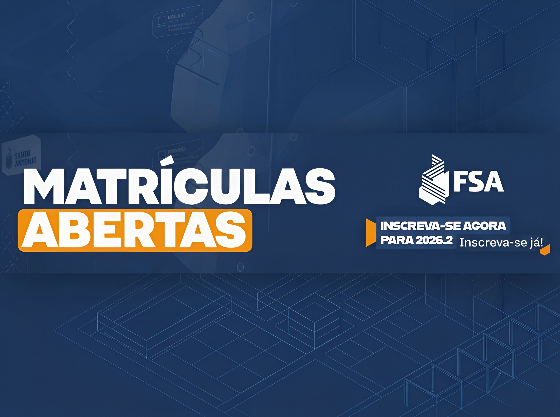 Matrículas abertas — inscreva-se para 2026.2